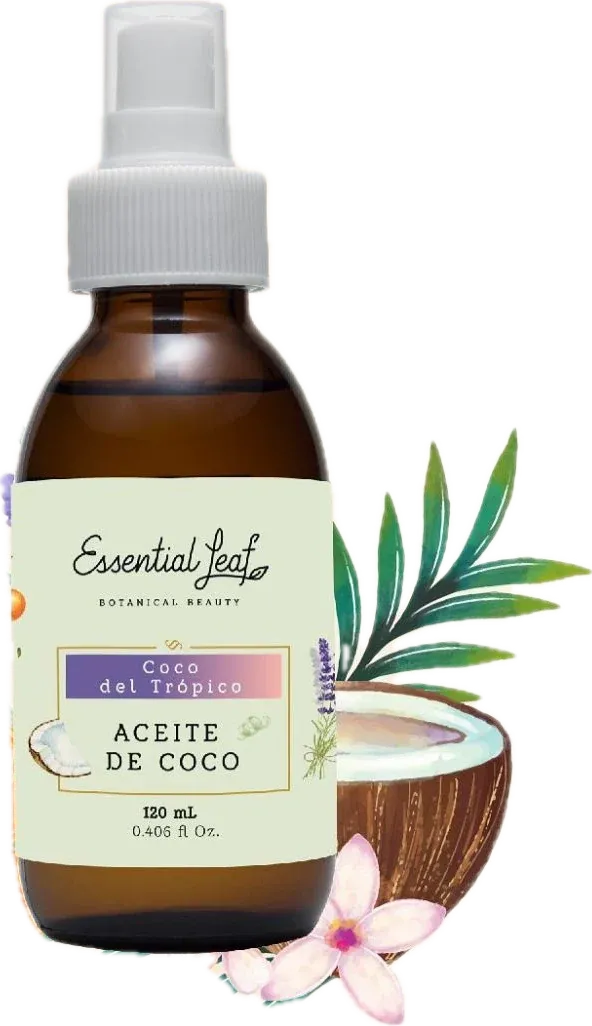 Aceite de coco con lavanda y mandarina Essential Leaf