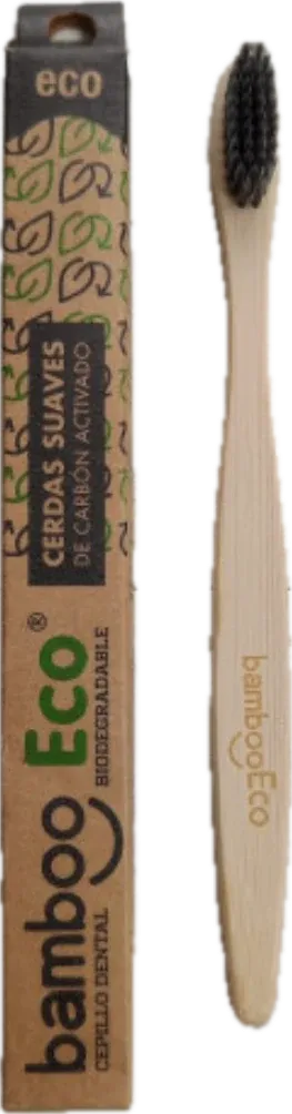 Cepillo de dientes de bambú económico cerdas suaves