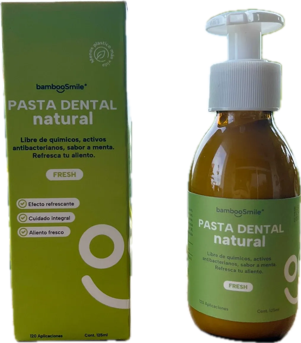 Pasta de dientes sin flúor natural fresh Bamboo Smile