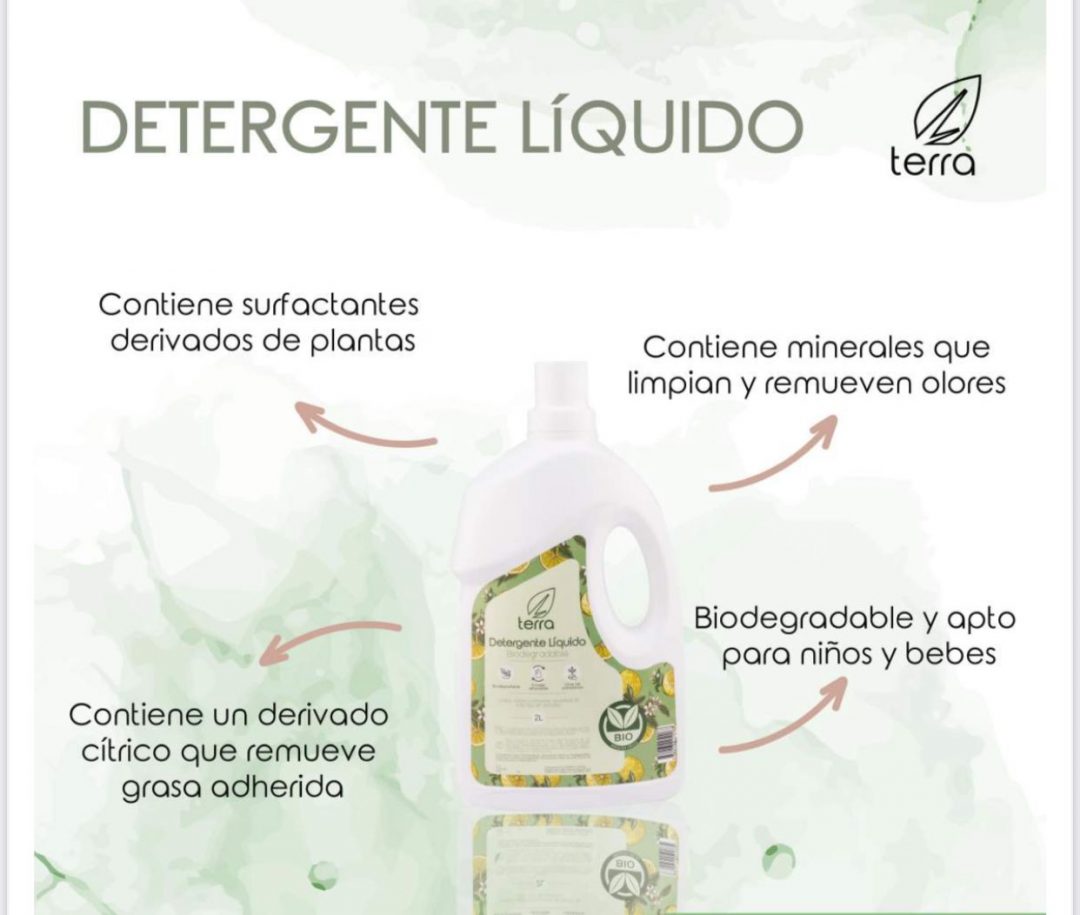 Detergente Líquido Biodegradable Ecoterra