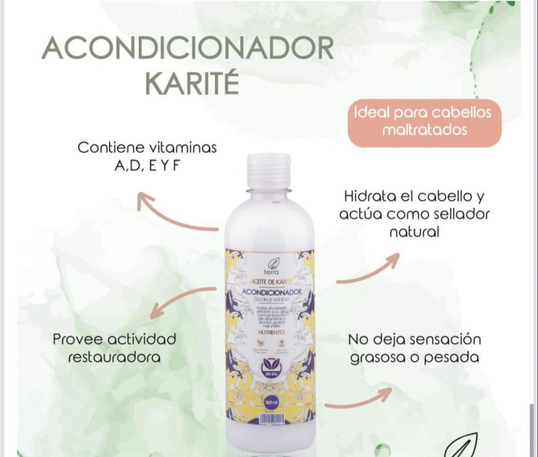 Acondicionador con aceite de karité Ecoterra