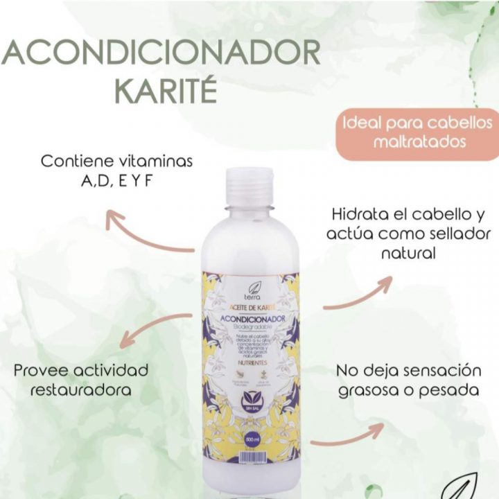 Acondicionador con aceite de karité Ecoterra