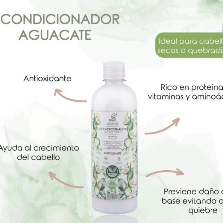 Acondicionador con extracto de aguacate Ecoterra