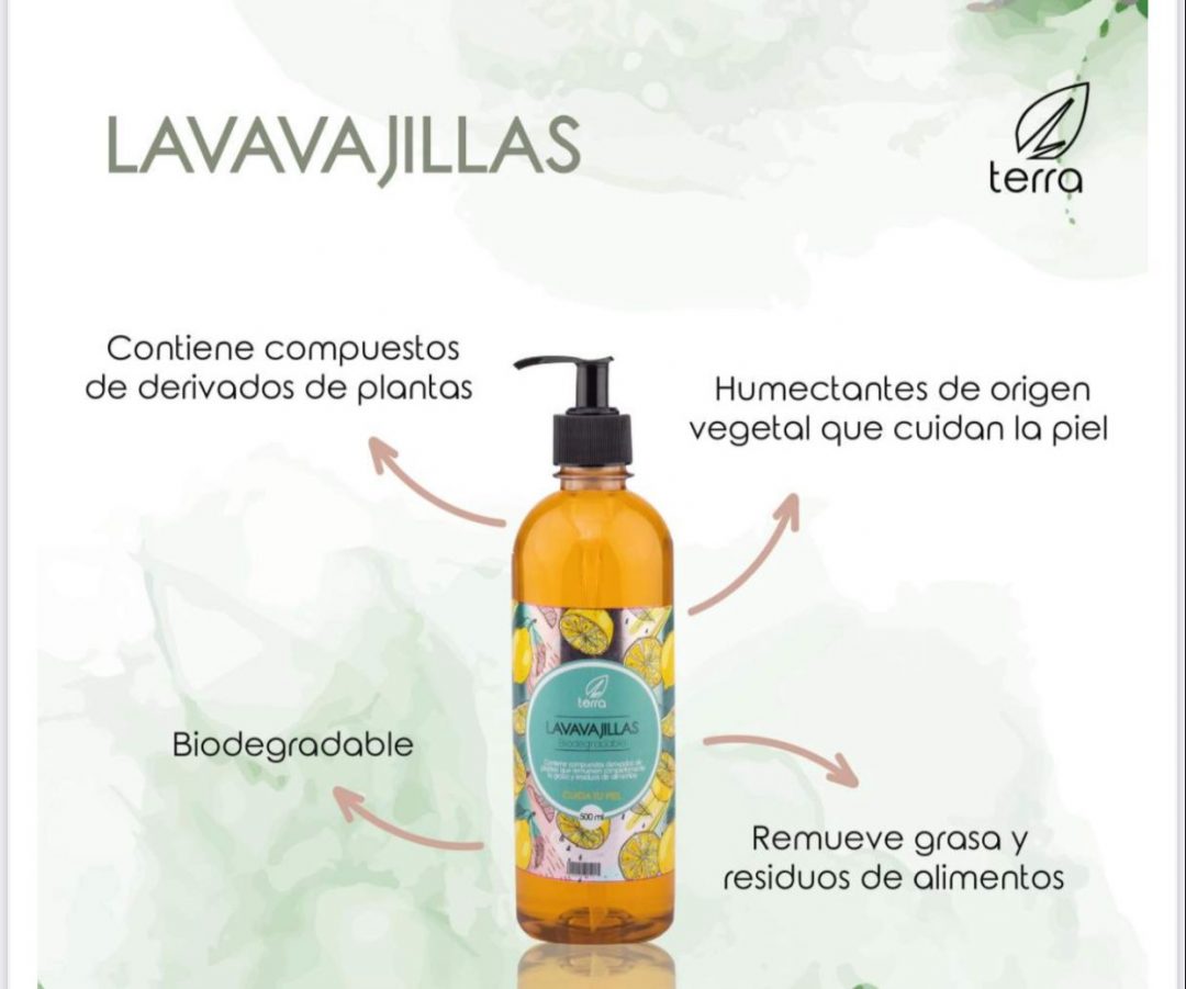 Lavavajillas biodegradable Ecoterra