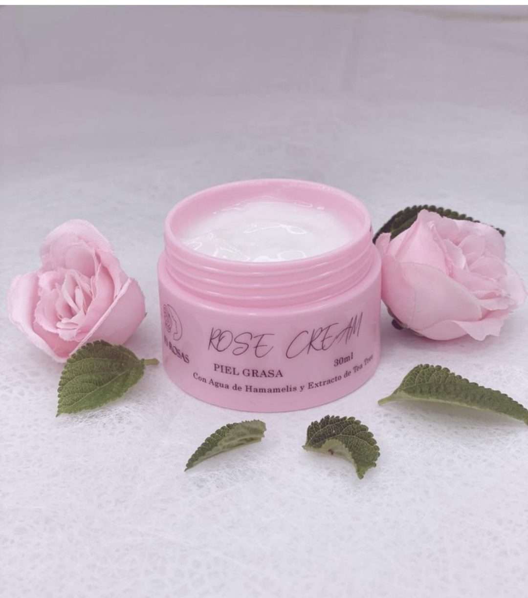 Crema facial de FS rosas para piel grasa