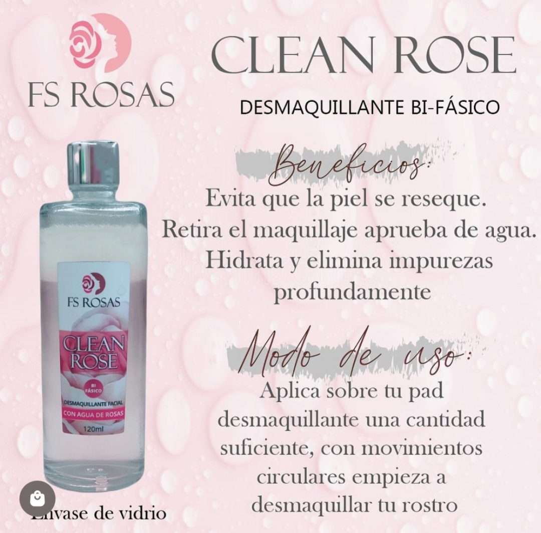 Clean Rose Desmaquillante bifásico FS rosas