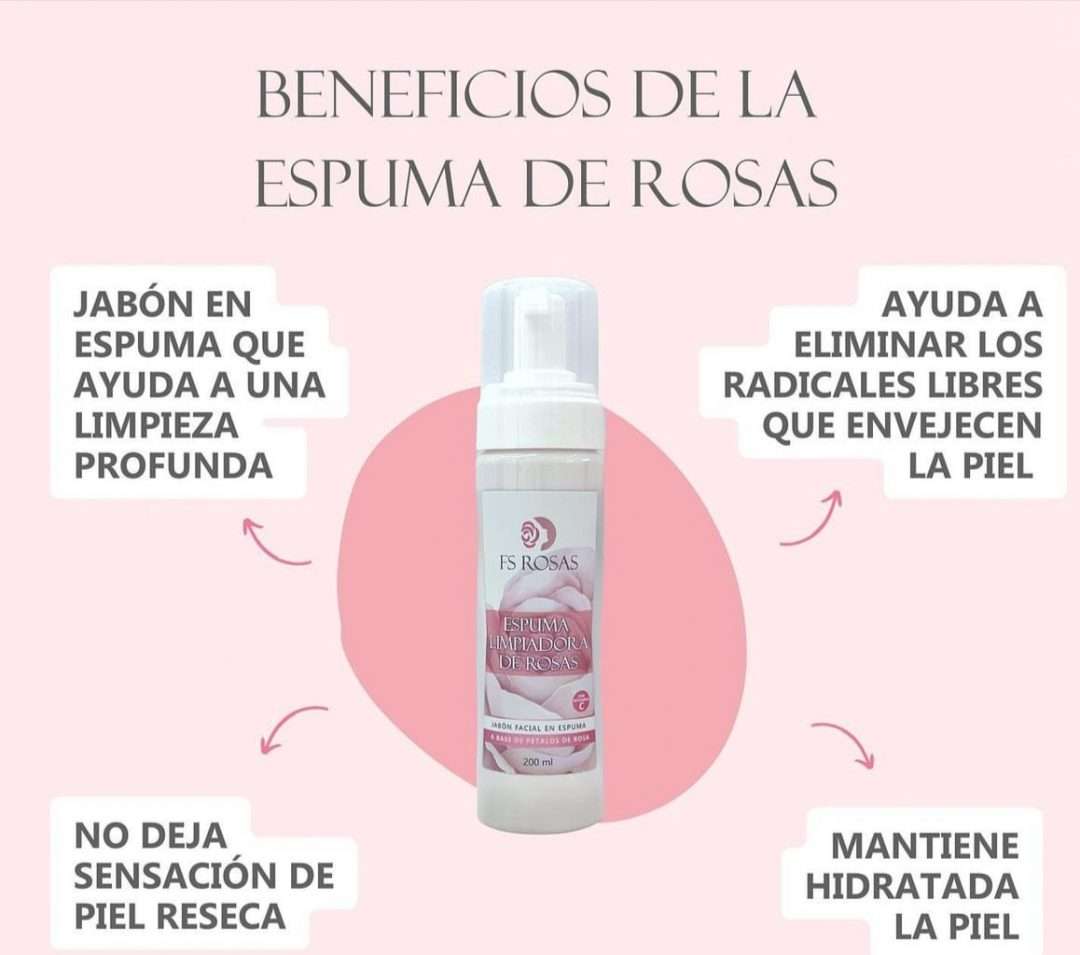 Espuma limpiadora de Rosas 50ml - Imagen 2