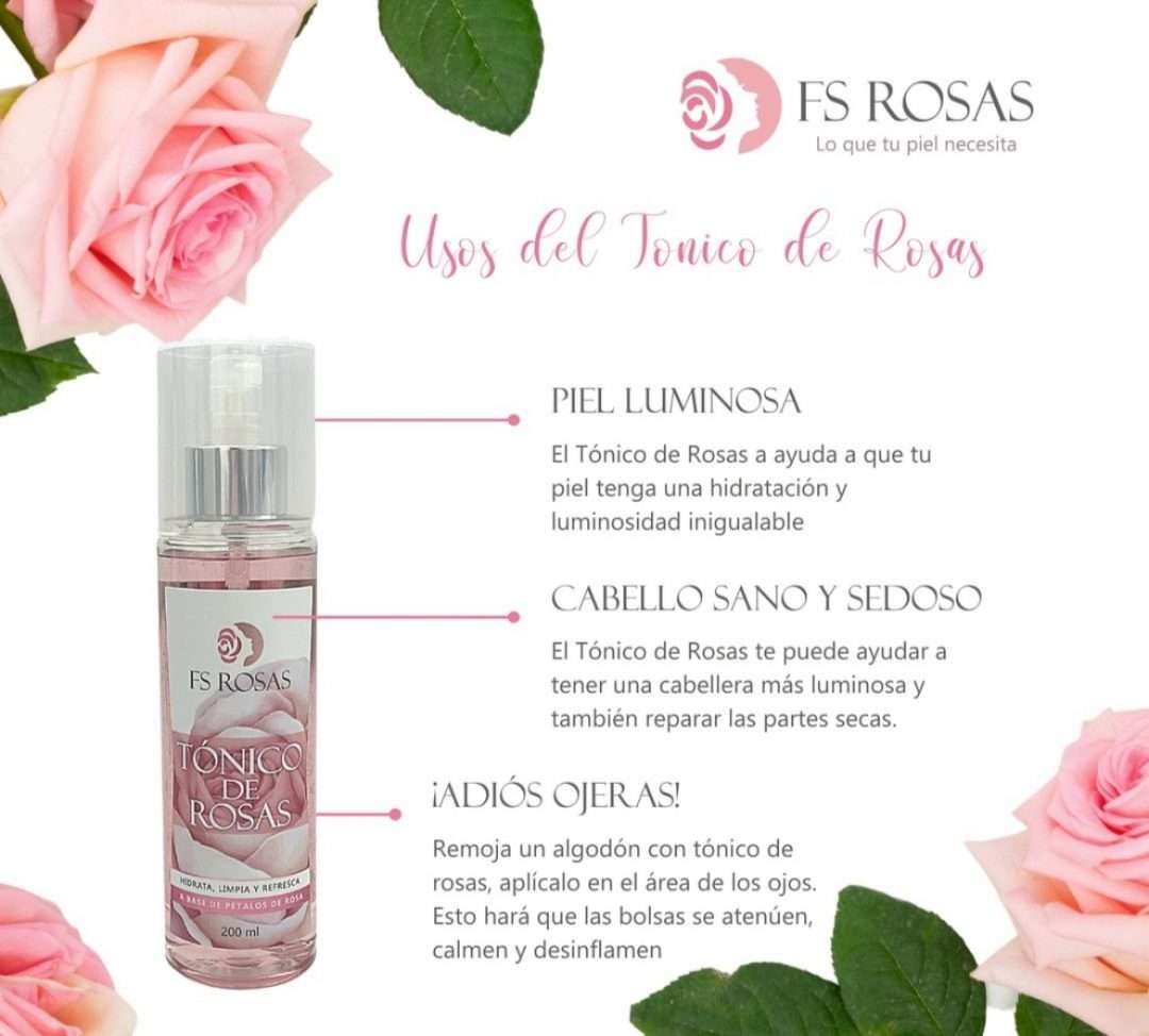 Tónico de Rosas 200 ml. marca FS Rosas