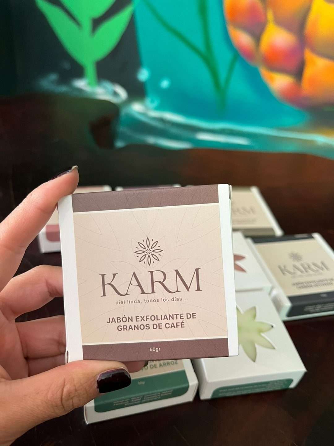 Jabón Exfoliante de Café Karm