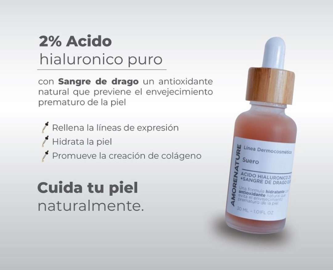 Serum ácido hialurónico amorenature - Imagen 2