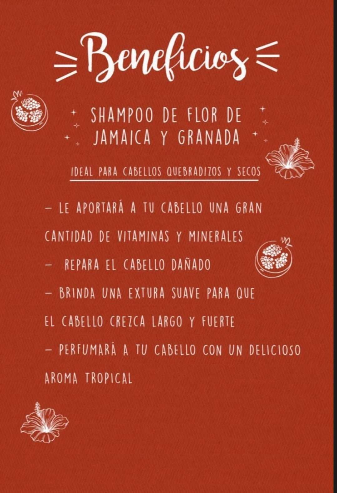 Shampoo sólido de Flor de Jamaica y Granada - Imagen 3