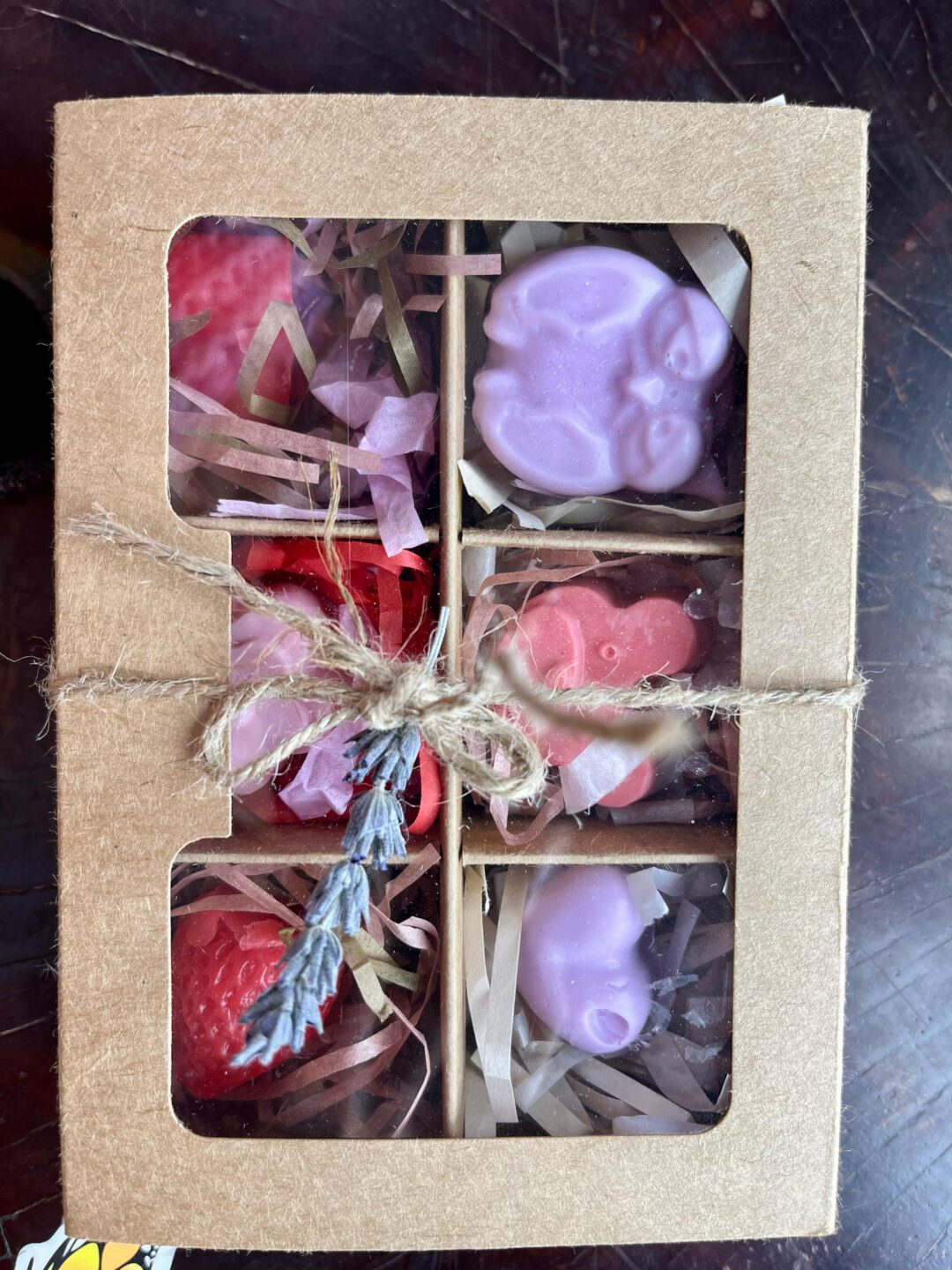 Caja de regalo con jabones
