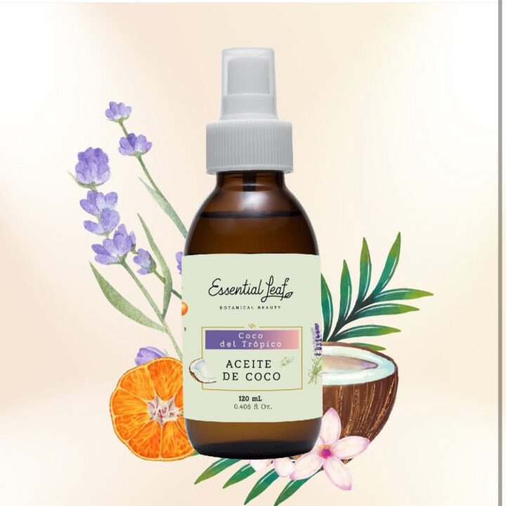 Aceite de coco con lavanda y mandarina Essential Leaf