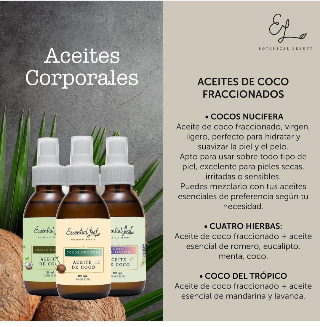 Aceite de coco para masajes Essential Leaf - Imagen 2