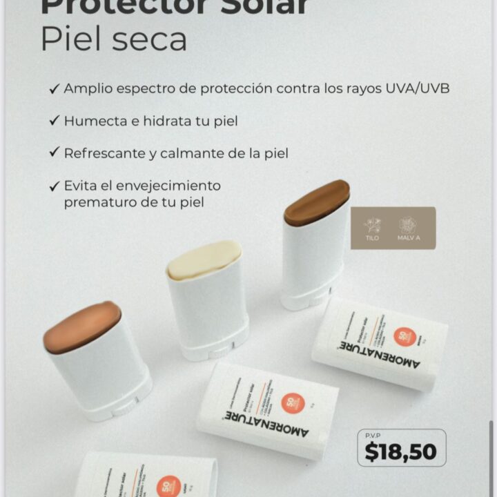 Protector solar en barra para piel Amorenature