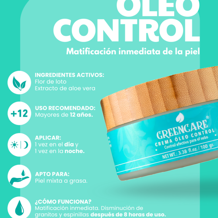 Crema Óleo control Greencare
